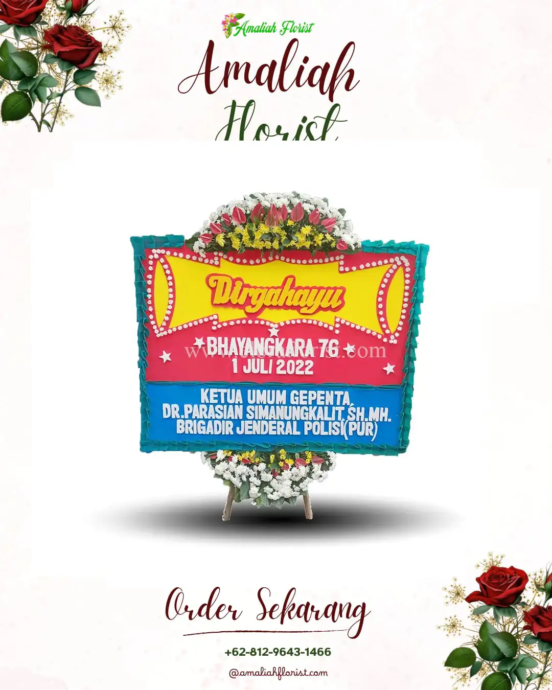 Papan Bunga HUT Ulang Tahun Siberut Utara